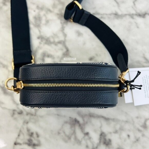 Coach Plaid Mini Dempsey Camera Bag In Signature Jacquard With Coach Patch - Picture 5 of 10